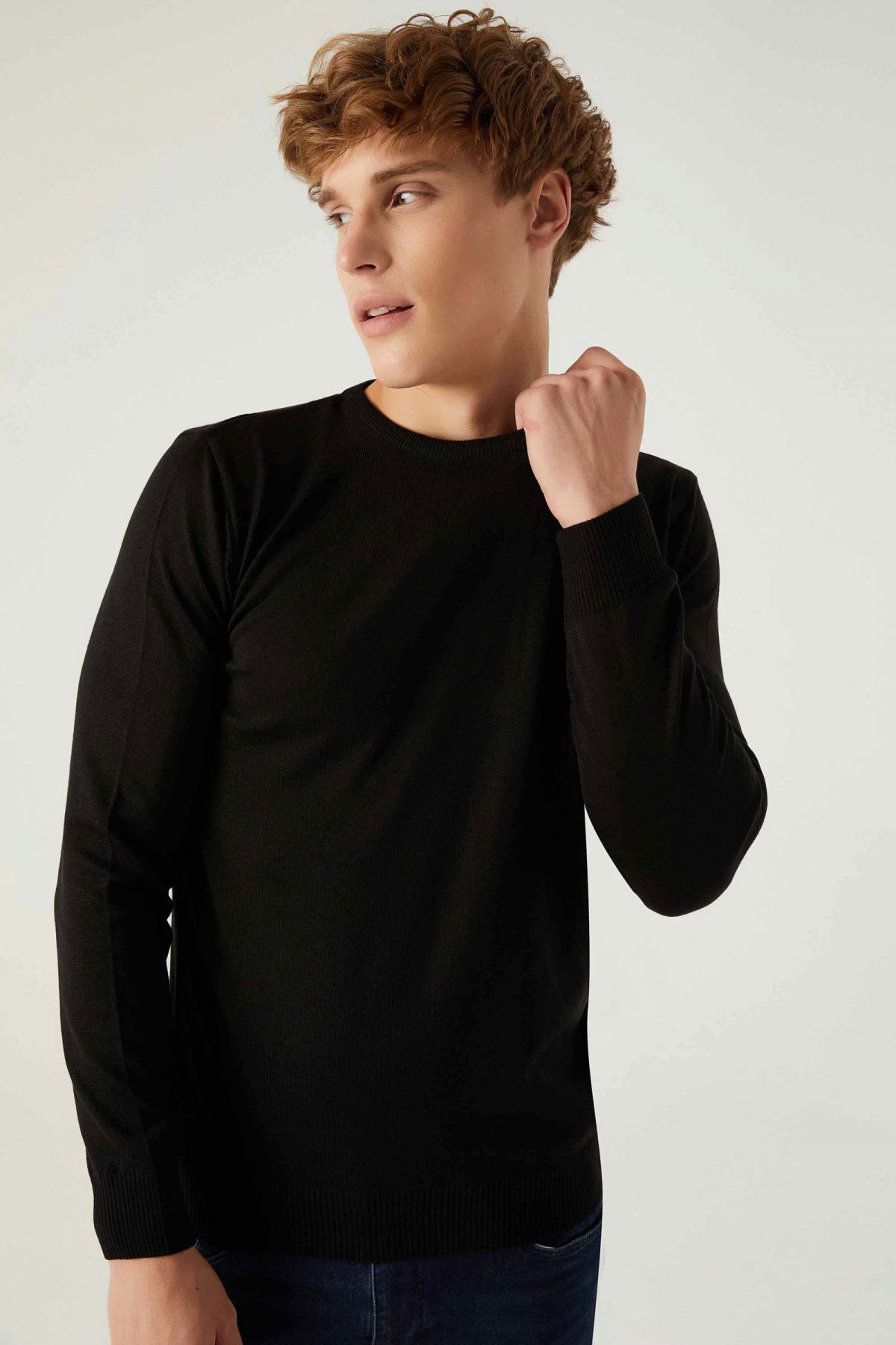 Ds Damat Slim Fit Cotton Blend 2-Pack Crew Neck Shirt and Sweater  - Black