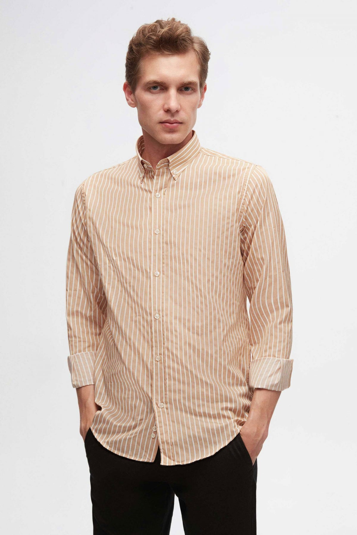 Ds Damat Slim Fit Cotton Blend 2-Pack Crew Neck Shirt and Sweater  - Brown