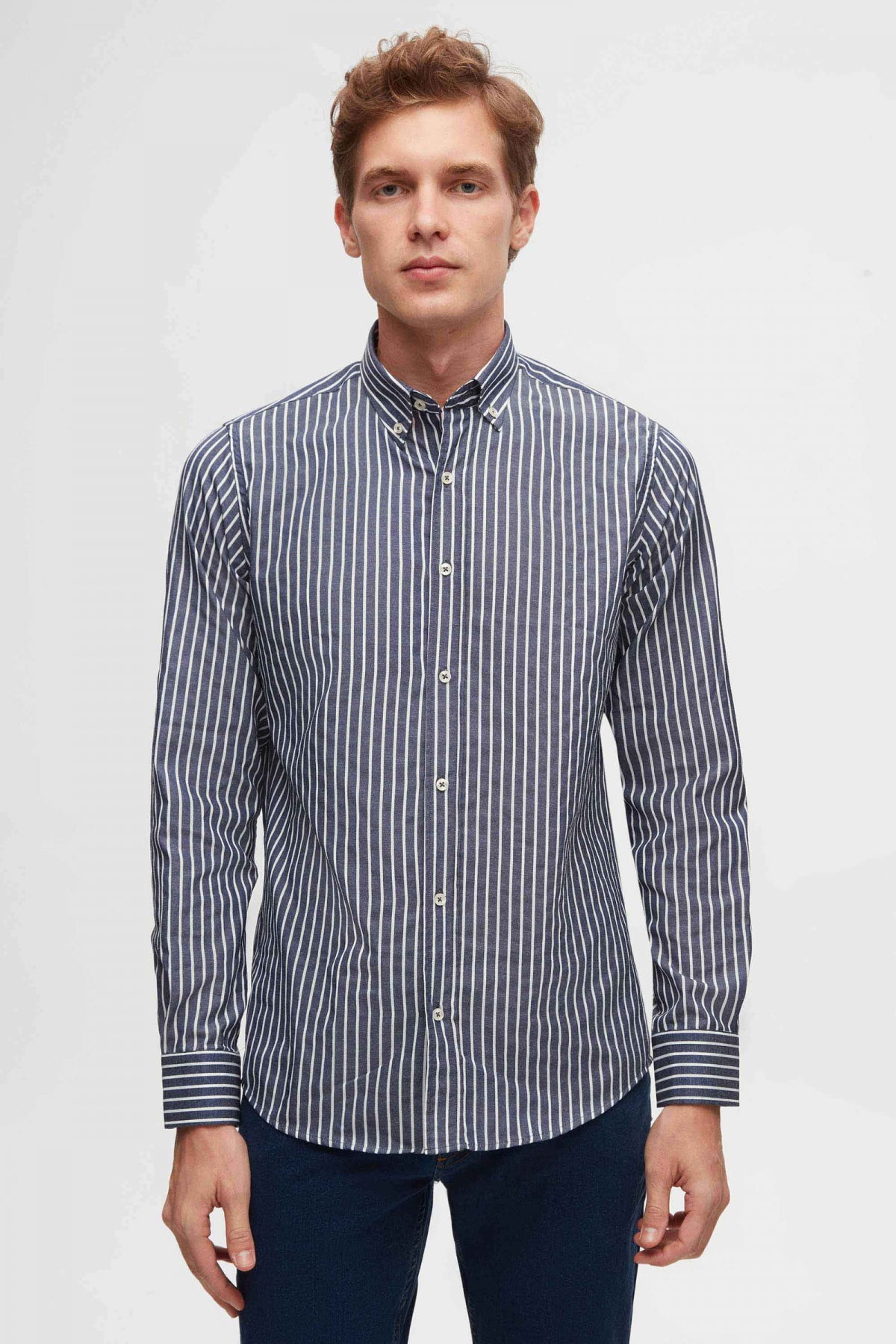Ds Damat Slim Fit Cotton Blend 2-Pack Crew Neck Shirt and Sweater  - Gray