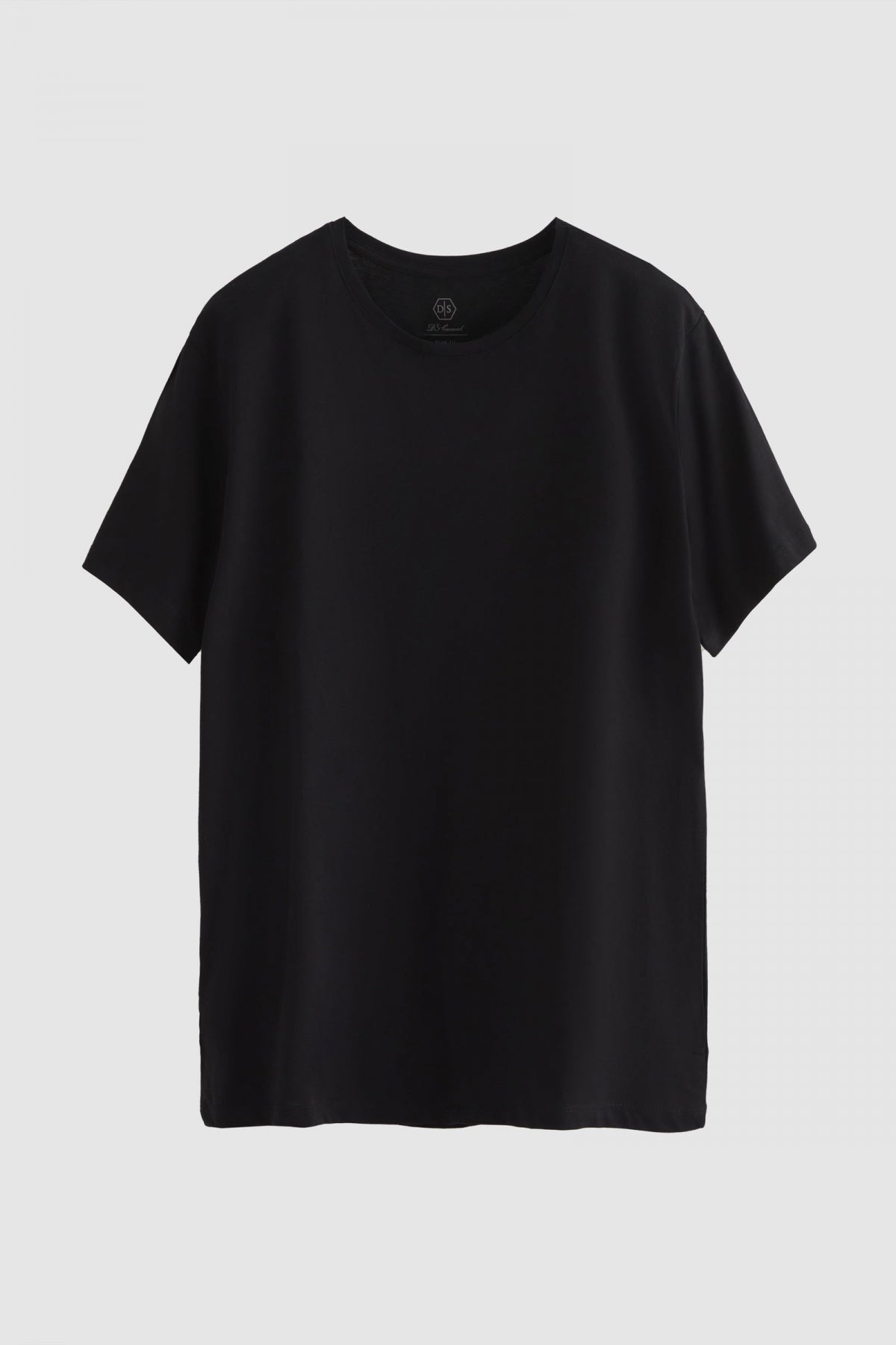 Ds Damat Slim Fit Crew Neck 100% Cotton Breathable T-Shirt  - Black