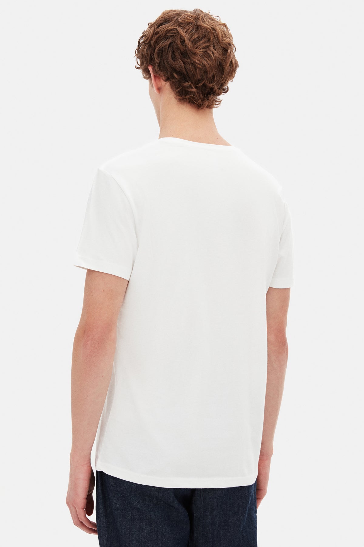 Ds Damat Slim Fit Crew Neck 100% Cotton Breathable T-Shirt  - White