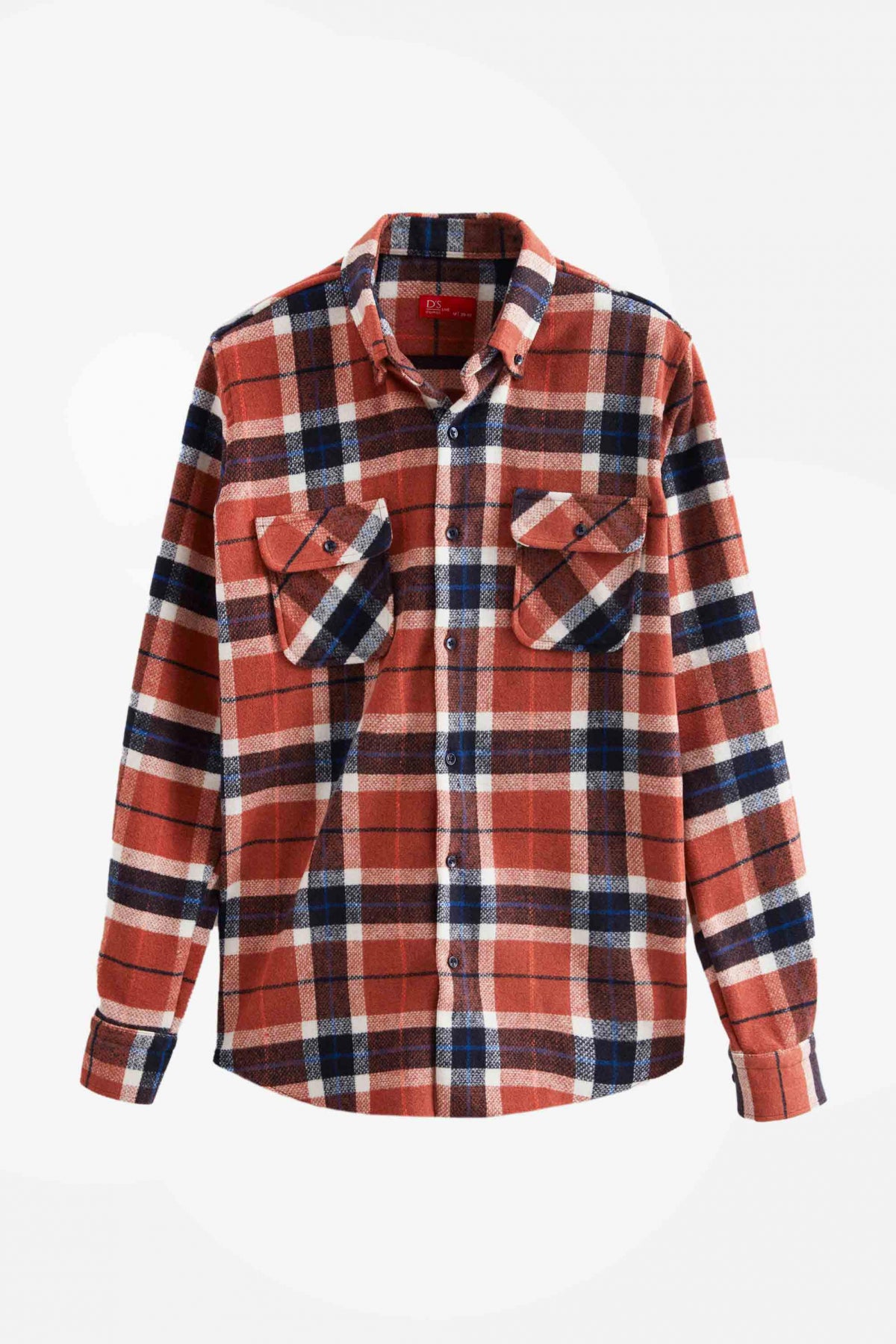 Ds Damat Slim Fit Plaid Lumberjack Shirt  - Cinnamon