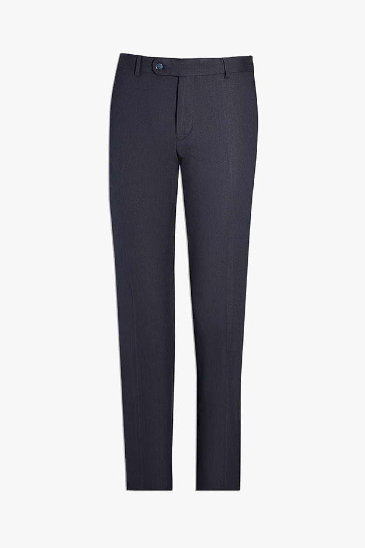 Ds Damat Slim Fit Plain Mono Collar Double Vent Lined Suit  - Navy Blue
