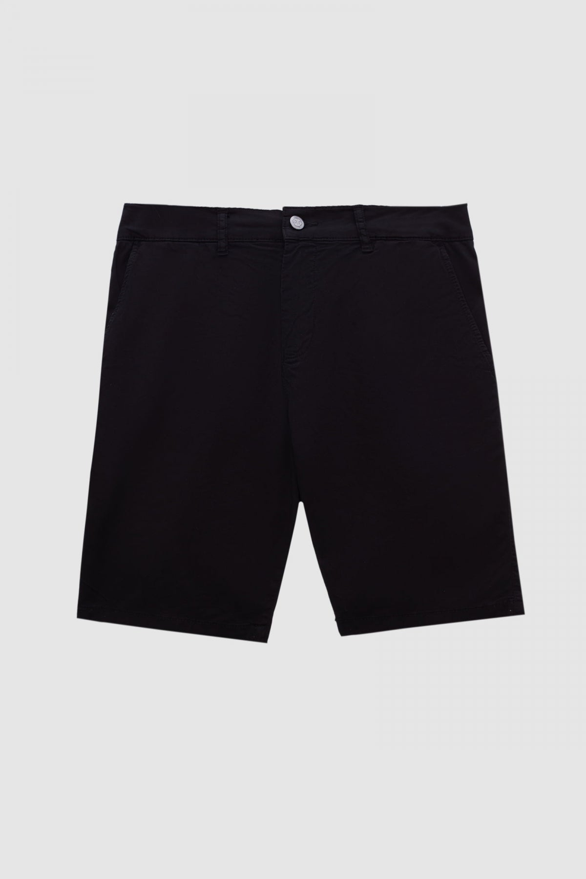 Ds Damat Slim Fit Side Pocket Cotton Chino Shorts  - Black