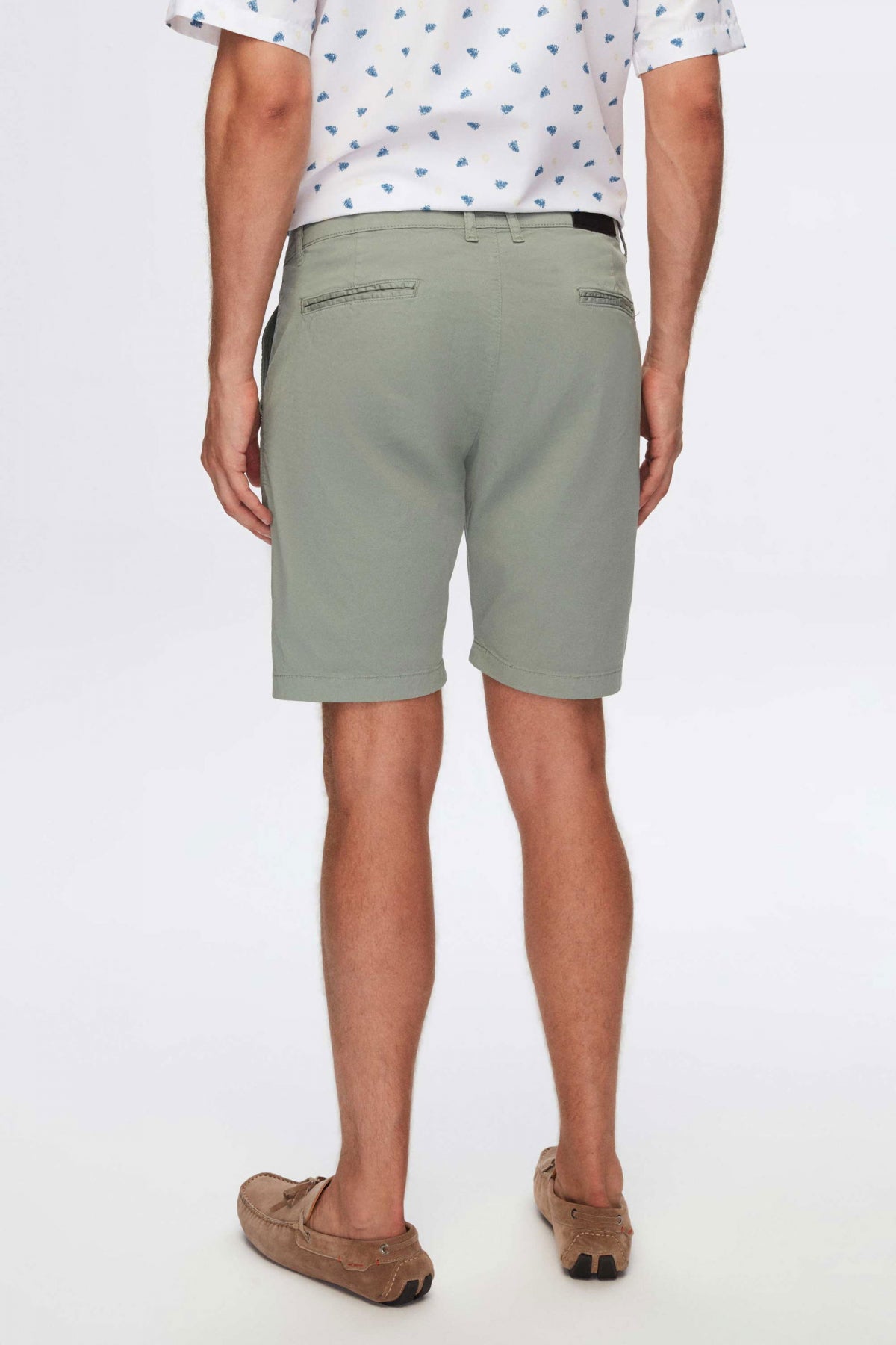 Ds Damat Slim Fit Side Pocket Cotton Chino Shorts  - Mint