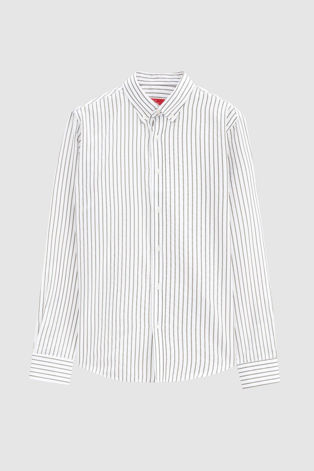 Ds Damat Slim Fit Striped Shirt  - Green