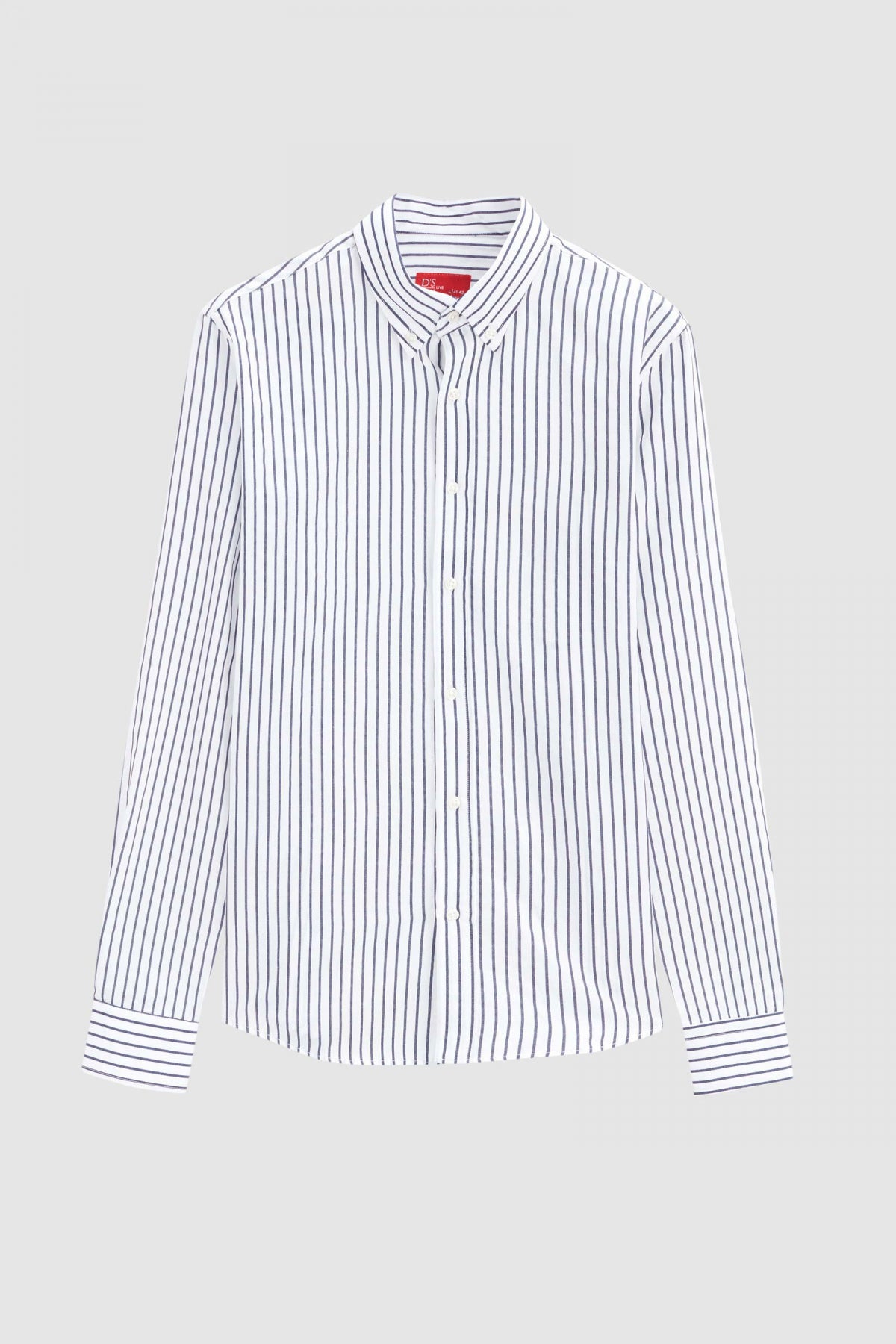 Ds Damat Slim Fit Striped Shirt  - Light Blue
