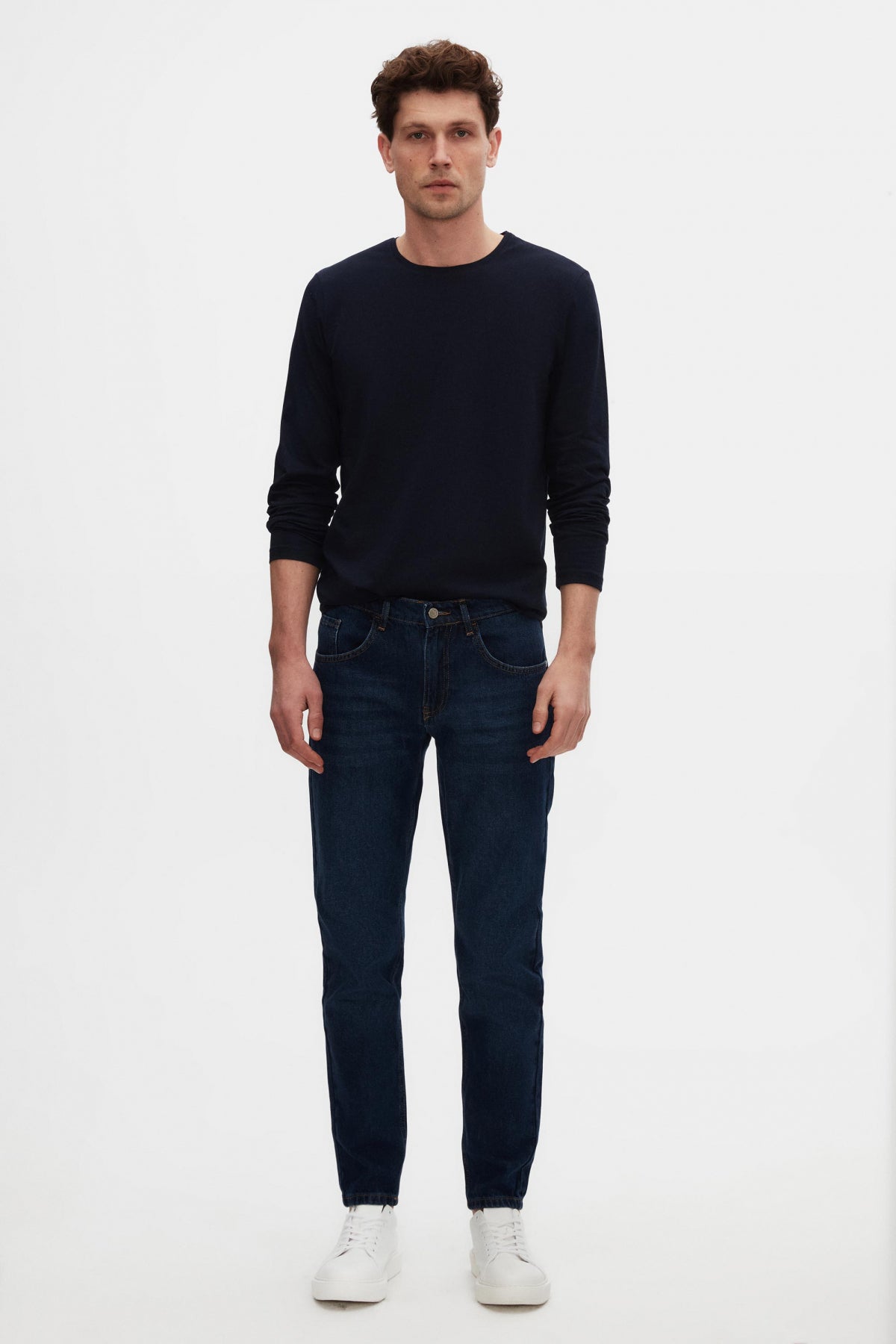 Ds Damat Slim Fit T-Shirt  - Navy Blue