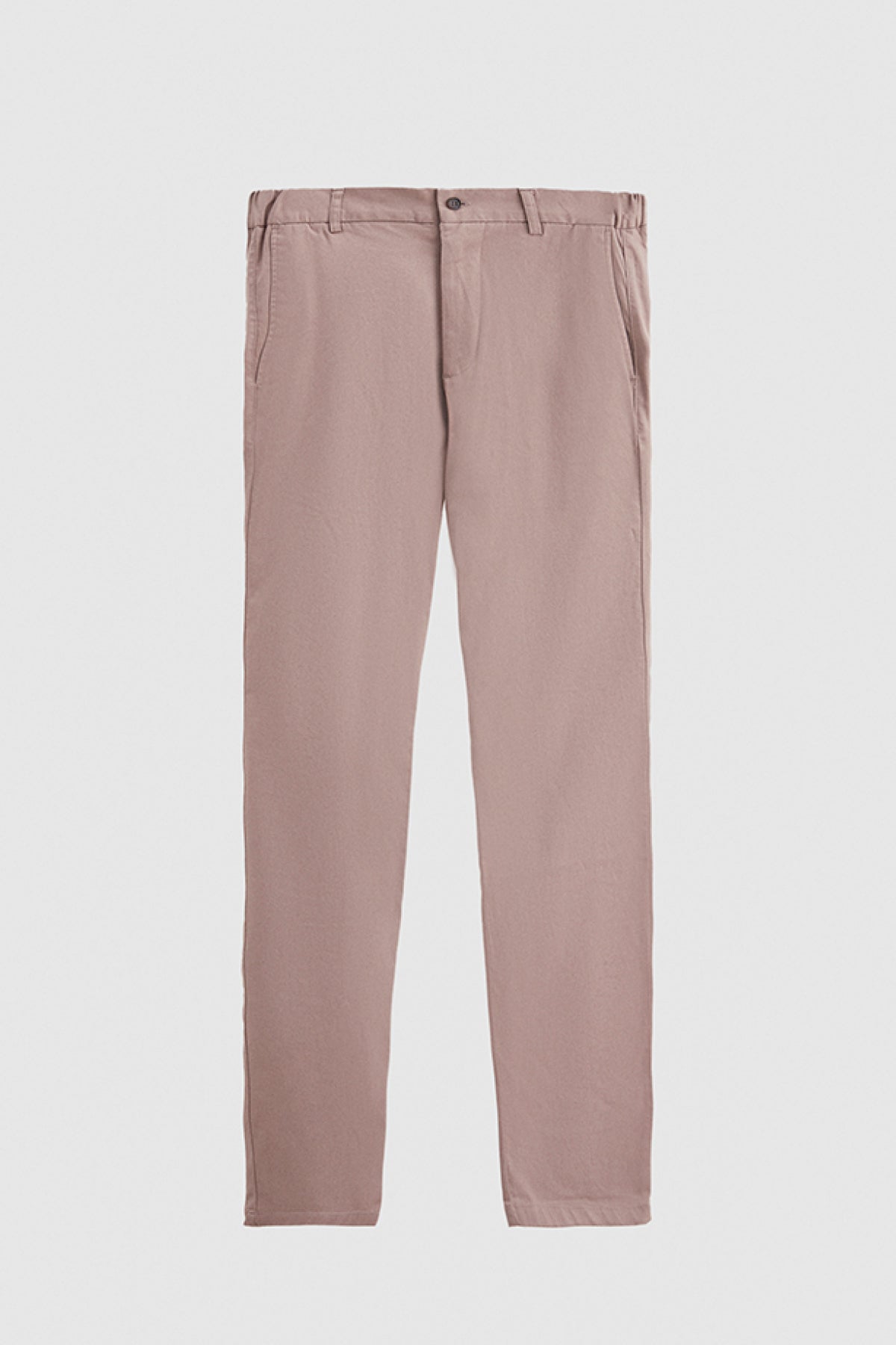 Ds Damat Slim Fit Textured Elastic Waist Stretchable Side Pocket Chino Pants  - Beige