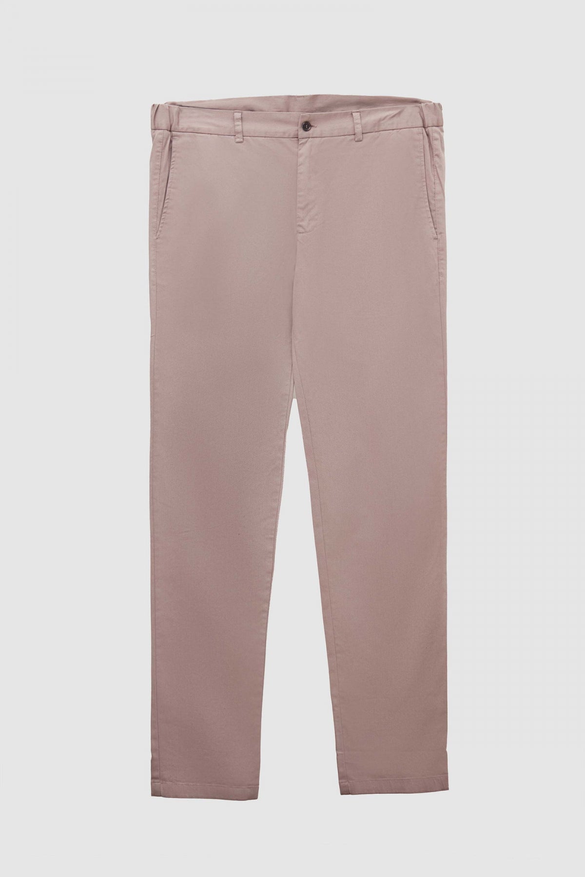 Ds Damat Slim Fit Textured Elastic Waist Stretchable Side Pocket Chino Pants  - Beige