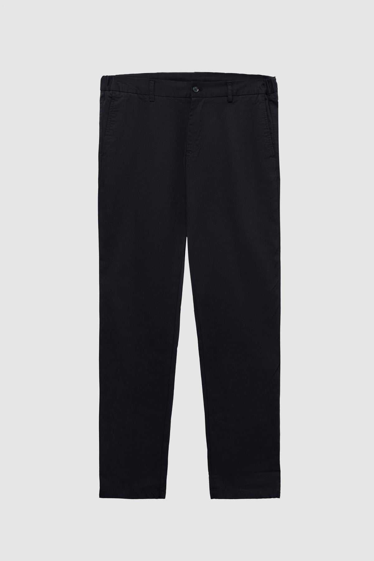 Ds Damat Slim Fit Textured Elastic Waist Stretchable Side Pocket Chino Pants  - Black