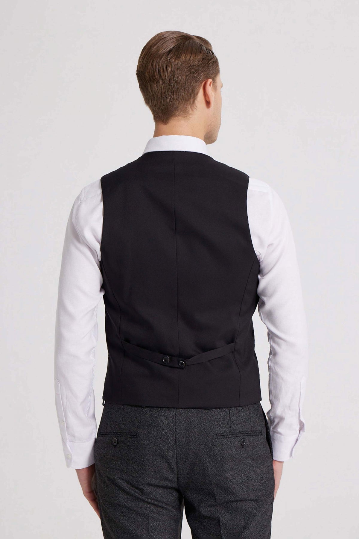 Ds Damat V-Neck Classic Men's Vest  - Black