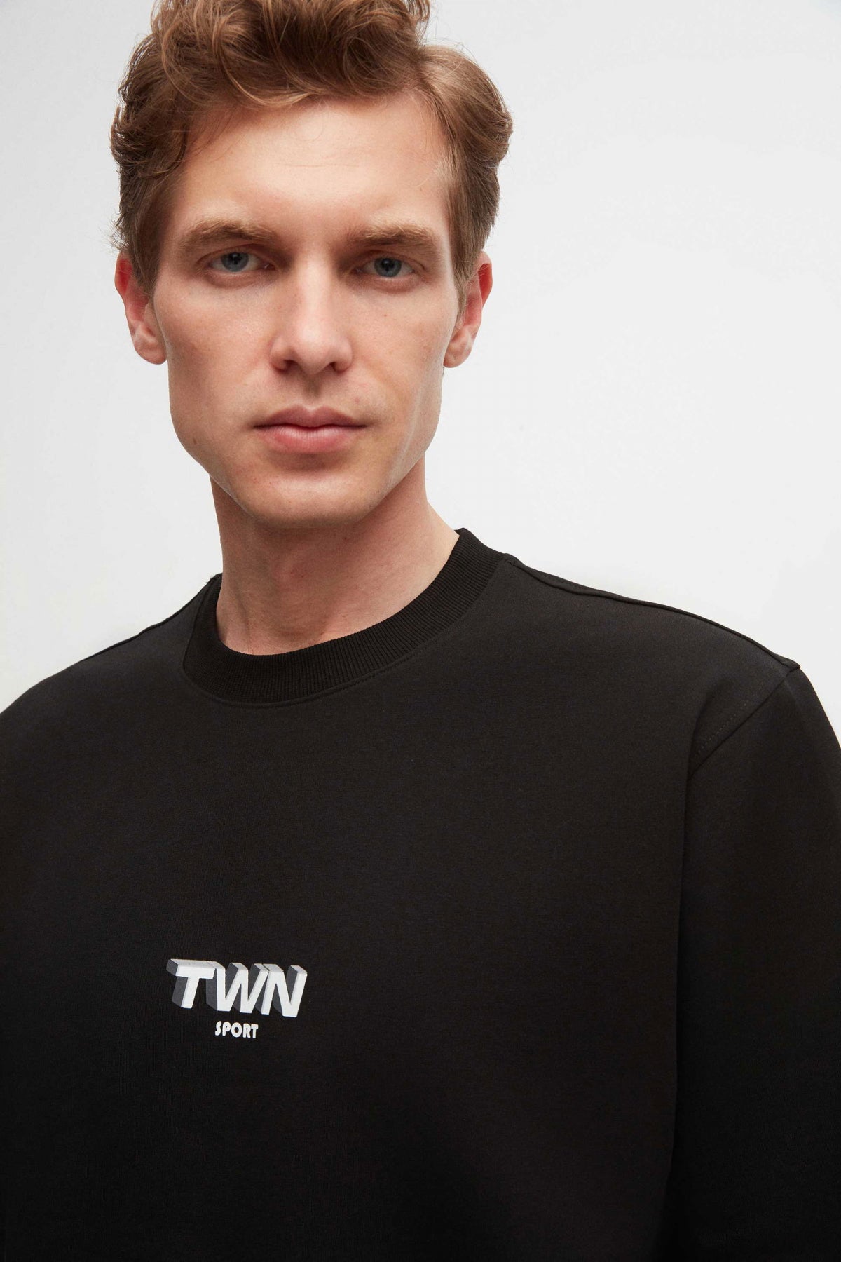 Twn Relaxed Fit Printed Sweatshirt  - Black