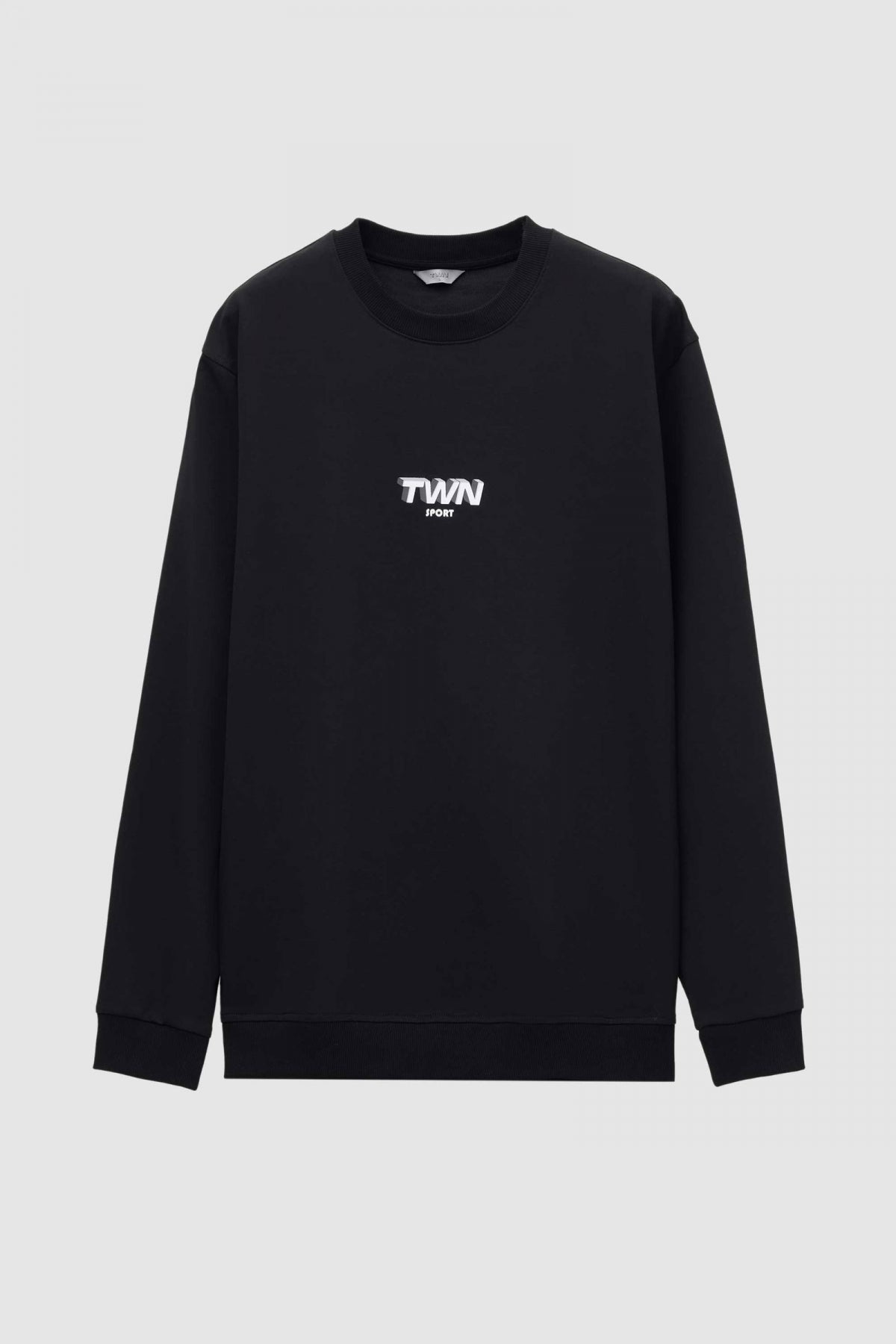 Twn Relaxed Fit Printed Sweatshirt  - Black