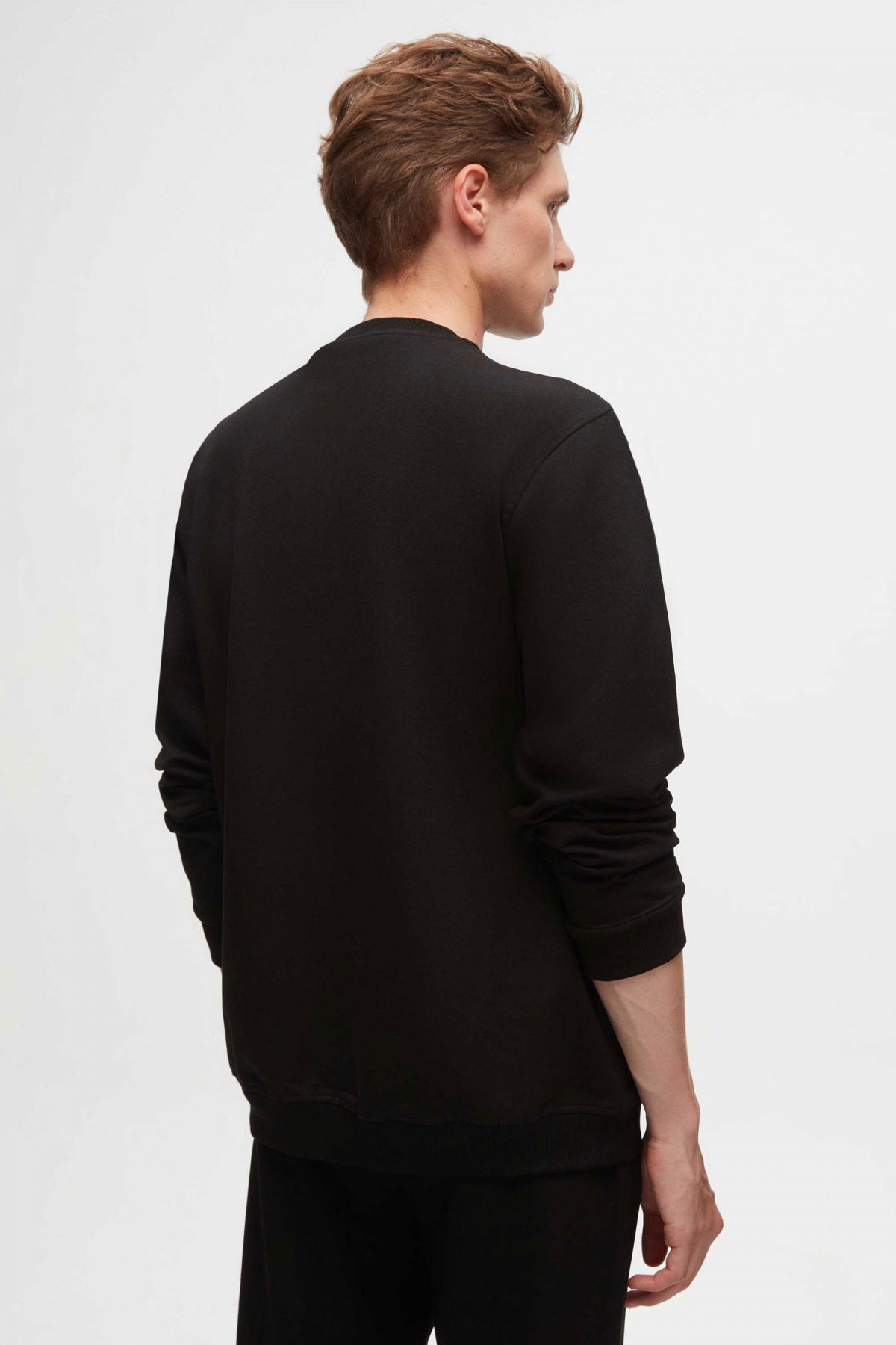Twn Relaxed Fit Printed Sweatshirt  - Black