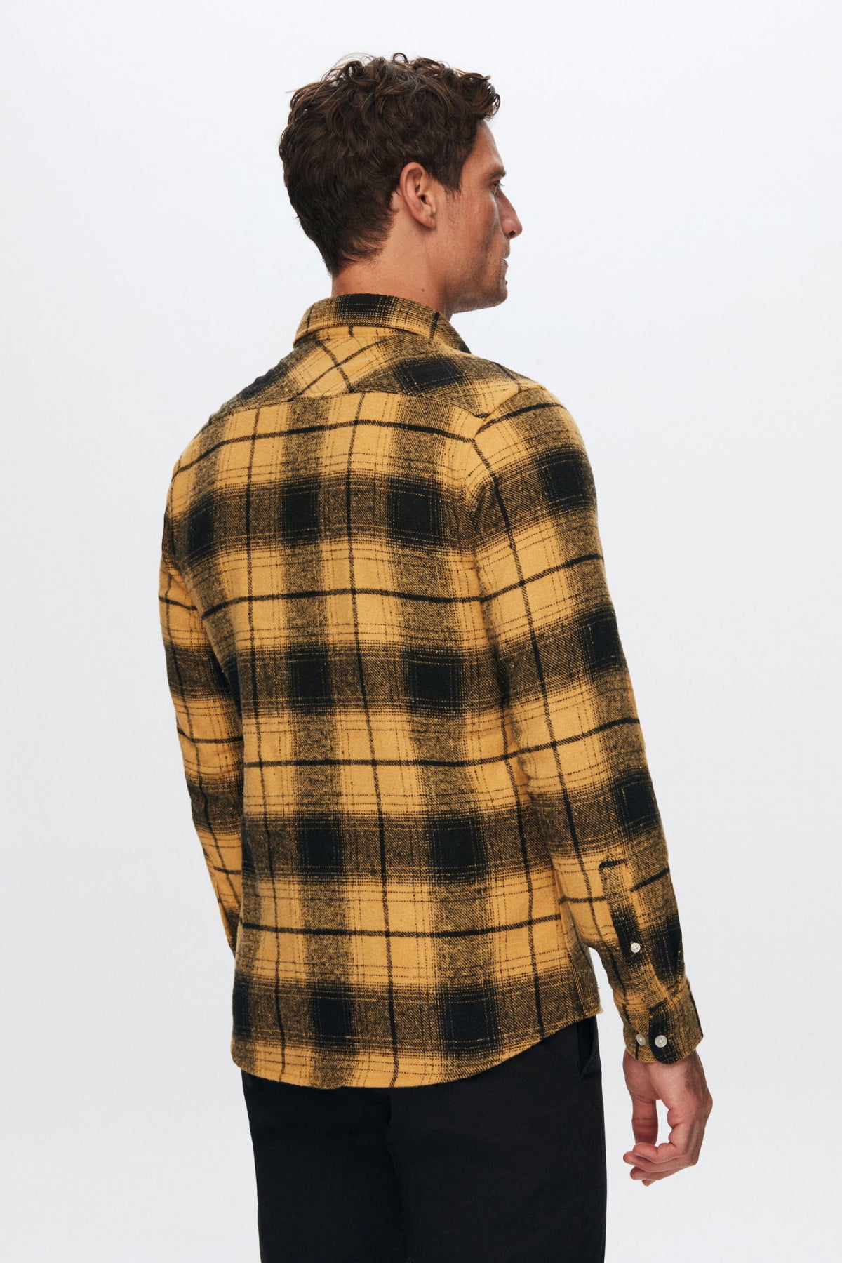 Twn Slim Fit Lumberjack Shirt  - Yellow