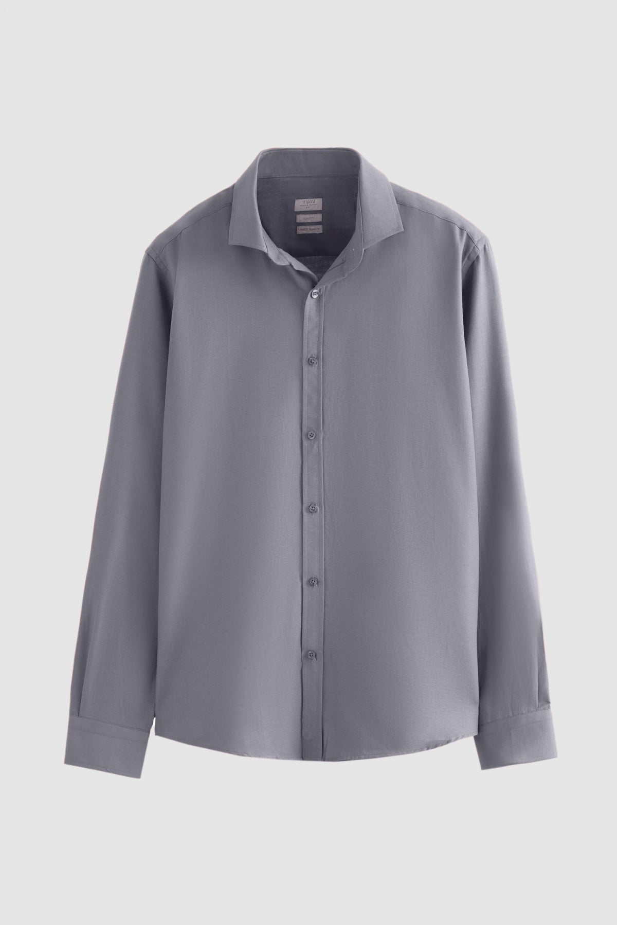 Twn Slim Fit Oxford Shirt  - Gray