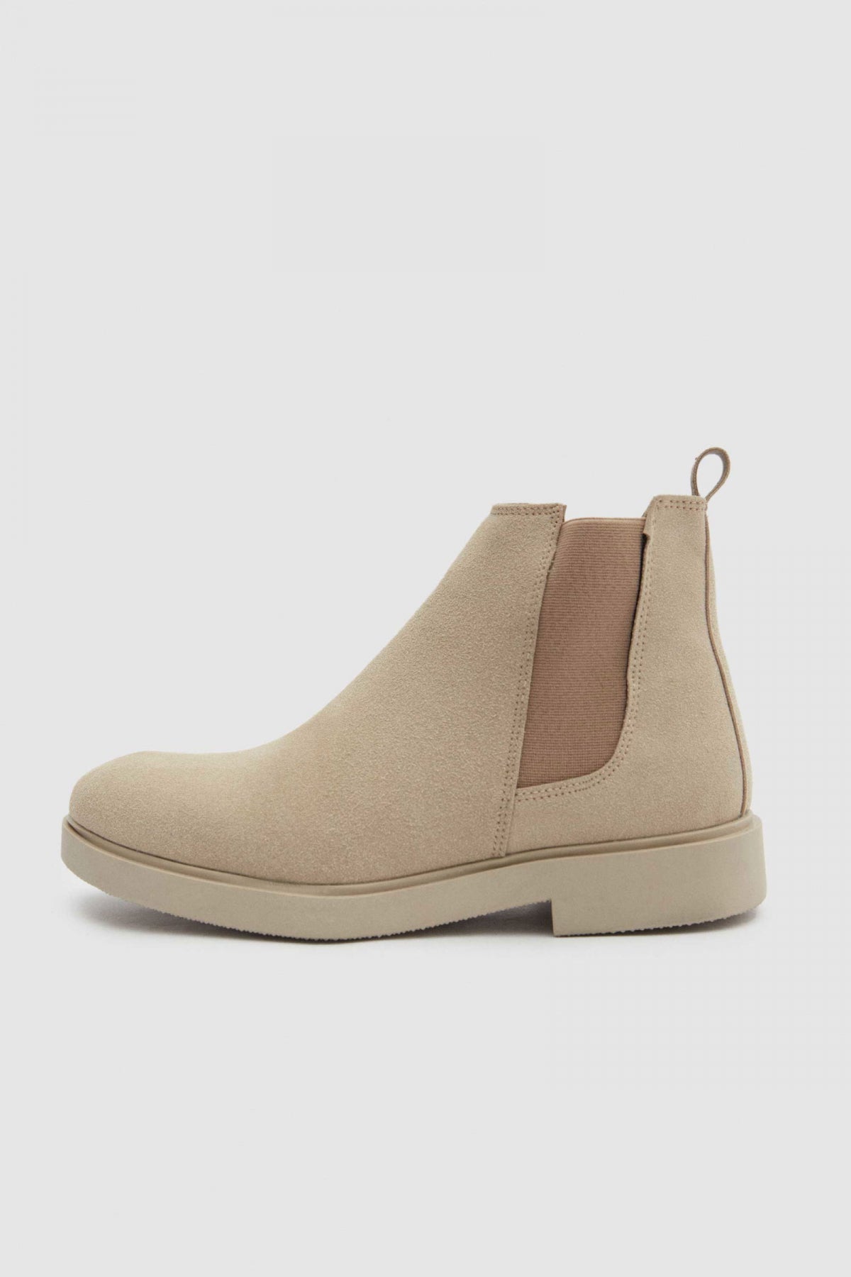 Twn Suede Chelsea Boots  - Beige