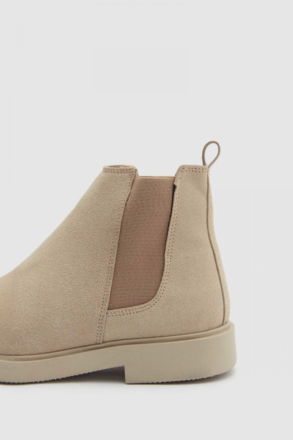 Twn Suede Chelsea Boots  - Beige