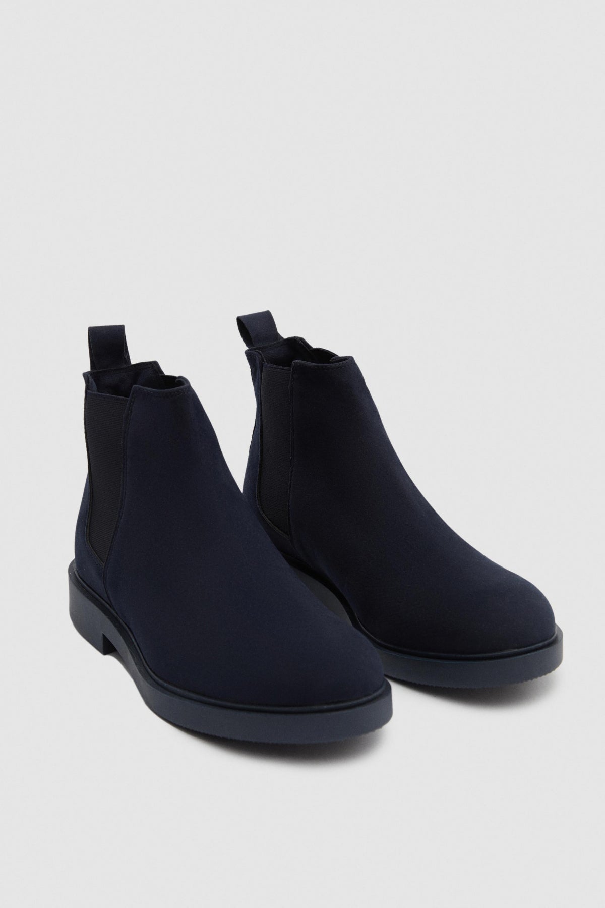 Twn Suede Chelsea Boots  - Navy Blue