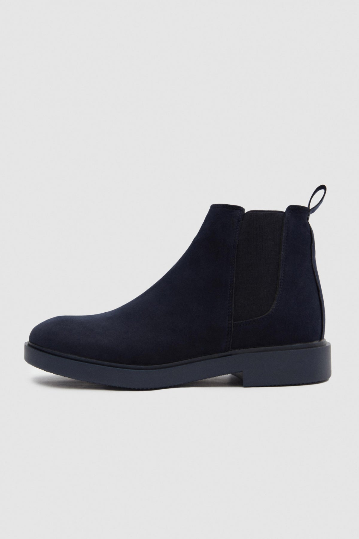 Twn Suede Chelsea Boots  - Navy Blue