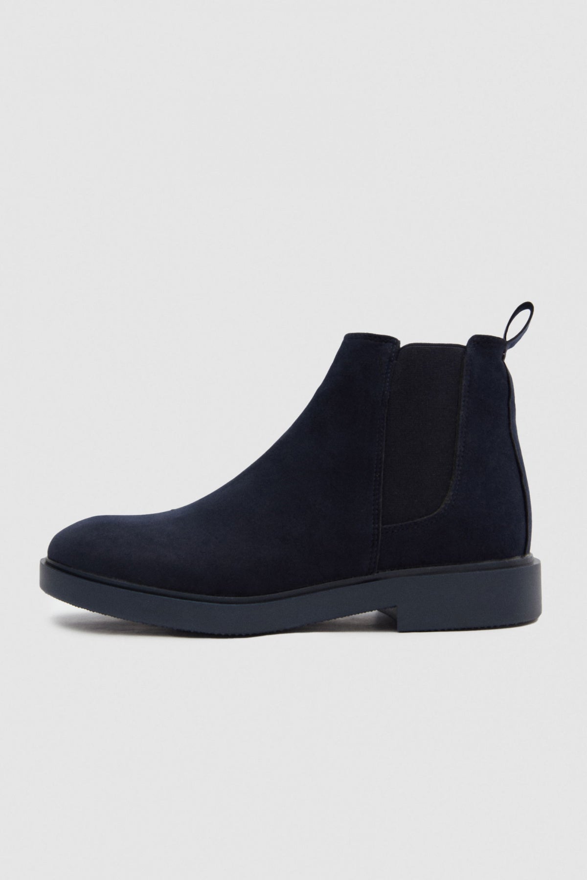 Twn Suede Chelsea Boots  - Navy Blue